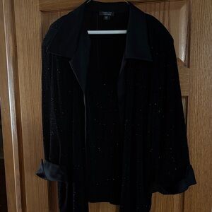 Black Sparkly Jacket and Top Set.
